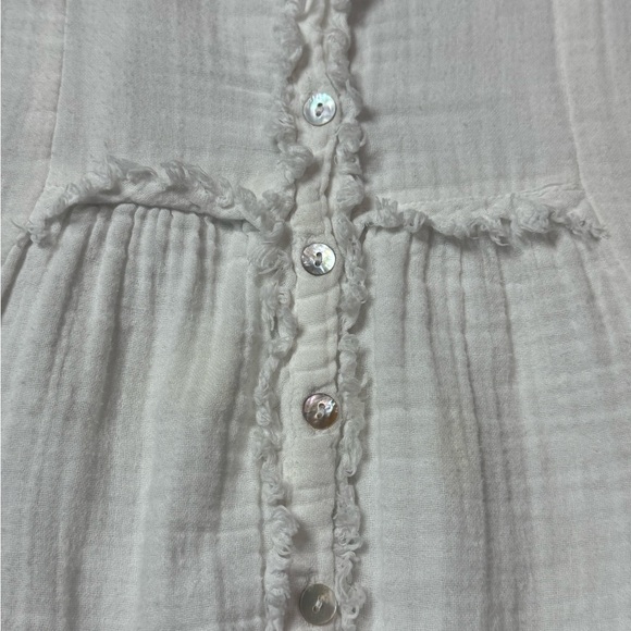 Sundance Cotton Gauze Boho Peasant Top size PM - Picture 2 of 7